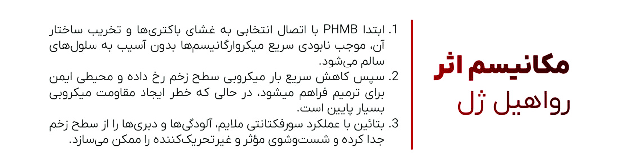 هیدروژل ترمیمی رواهیل - ژل دبریدمان